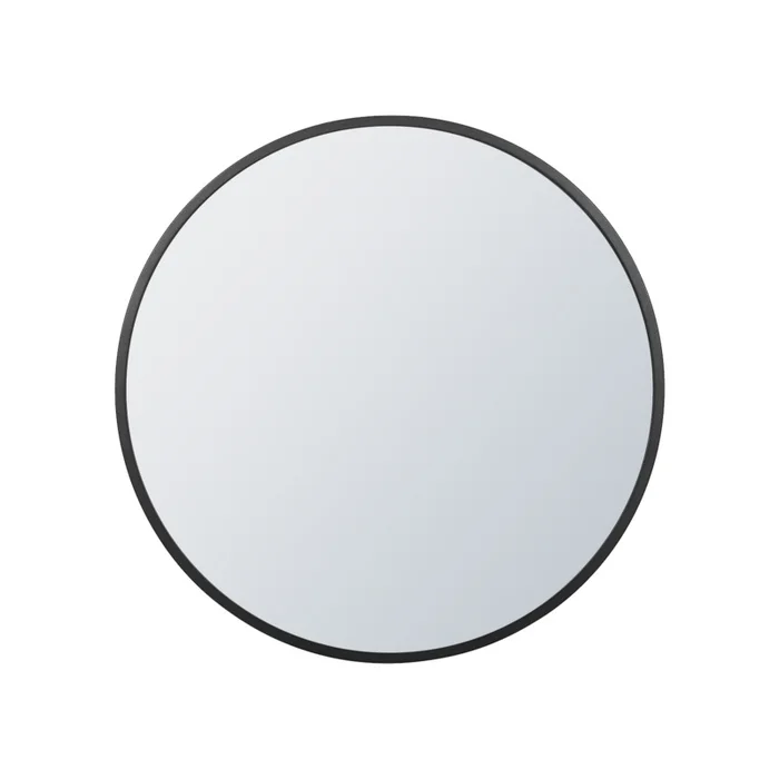 Arcus 30 X 30 Hand Crafted Round Mirror – Black|Miroir rond Arcus 30po x 30po fabriqu la main – noir