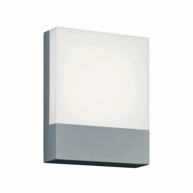 Arnsberg 227760187 Pecos Contemporary Titanium / Light Grey LED Outdoor Wall Light Sconce