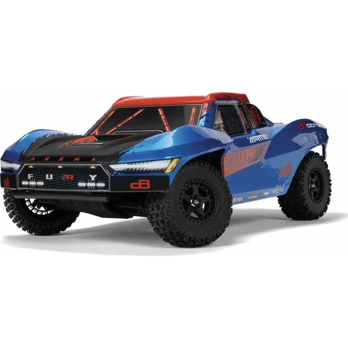 Arrma 1/10 FURY 223S BLX Brushless 2WD Short Course Truck RTR with DSC, Blue