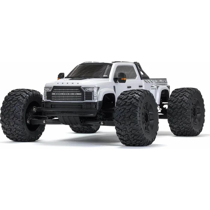 Arrma Big Rock 6S BLX 1/7 RTR 4WD Electric Brushless Monster Truck (White) w/SLT3 2.4GHz Radio