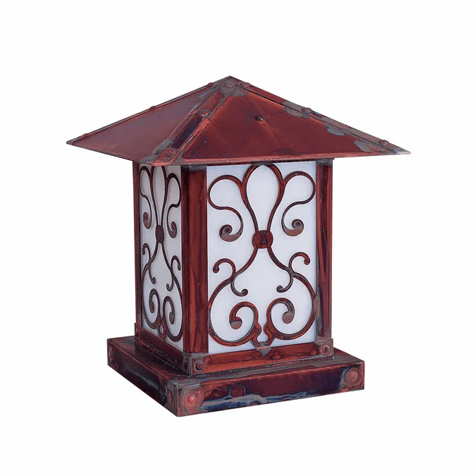 Arroyo Craftsman TRC-12AS Timber Ridge 12 inch Outdoor Pier Mount with Ashbury Filigree