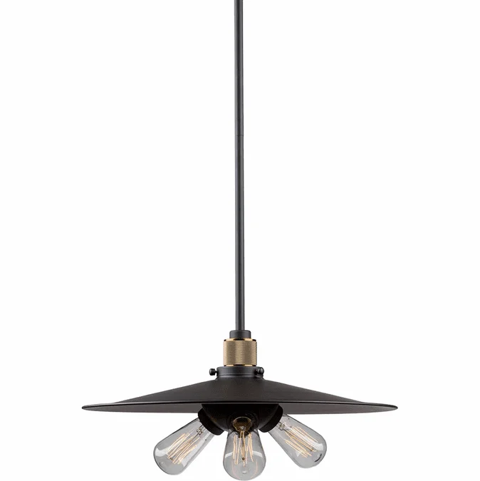 Artcraft AC10591VB Jersey Contemporary Vintage Brass Lighting Pendant