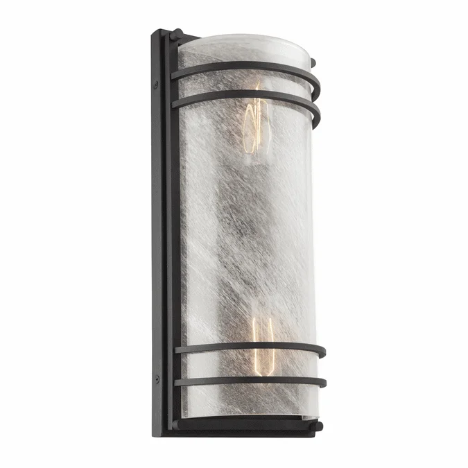 Artcraft AC8730BK Keswick Contemporary Black Exterior Lighting Sconce