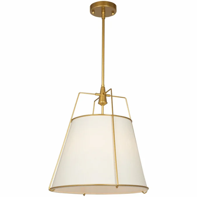 Artcraft SC13363BR Pullman Contemporary Brass 17″ Hanging Light