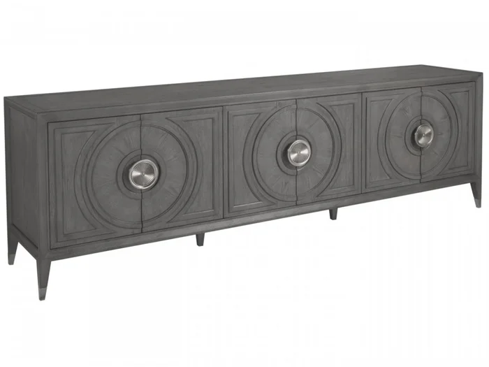 Artistica Home Appellation Long Media Console in Misty Gray 2200-908