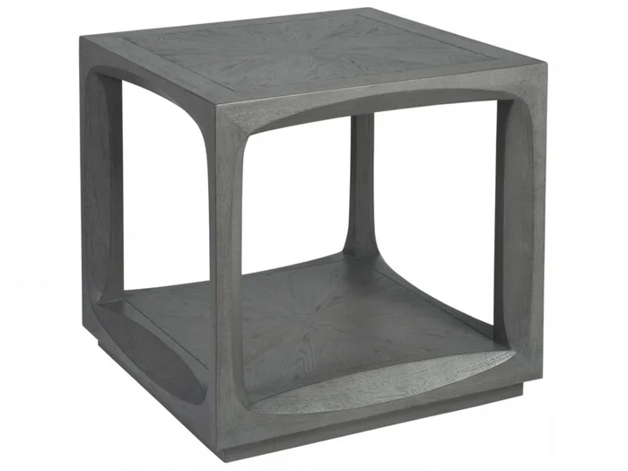 Artistica Home Appellation Square End Table in Misty Gray 2200-957