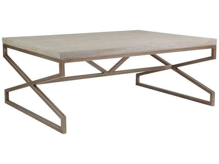 Artistica Home Cohesion Program Edict Rectangular Cocktail Table in Bianco 2088-945-40