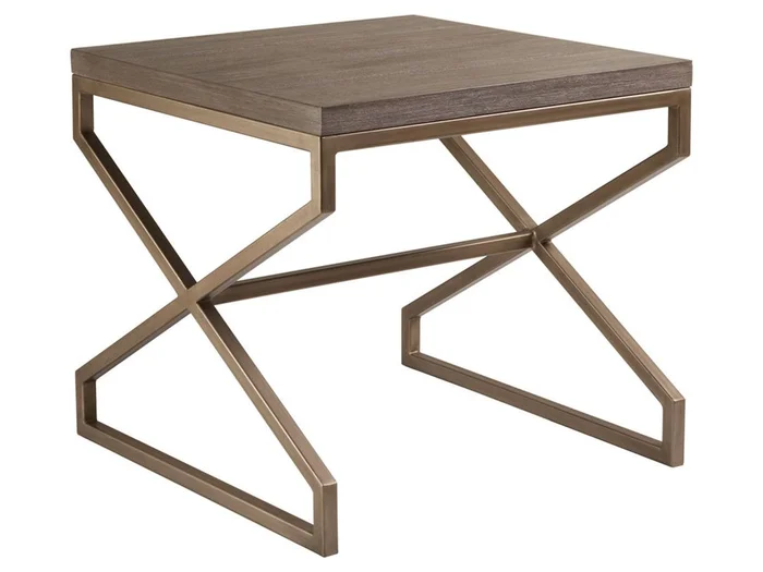 Artistica Home Cohesion Program Edict Square End Table in Grigio 2088-957-41
