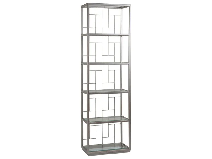 Artistica Home Metal Designs Mid Geo Etagere in Argento 2056-989-46