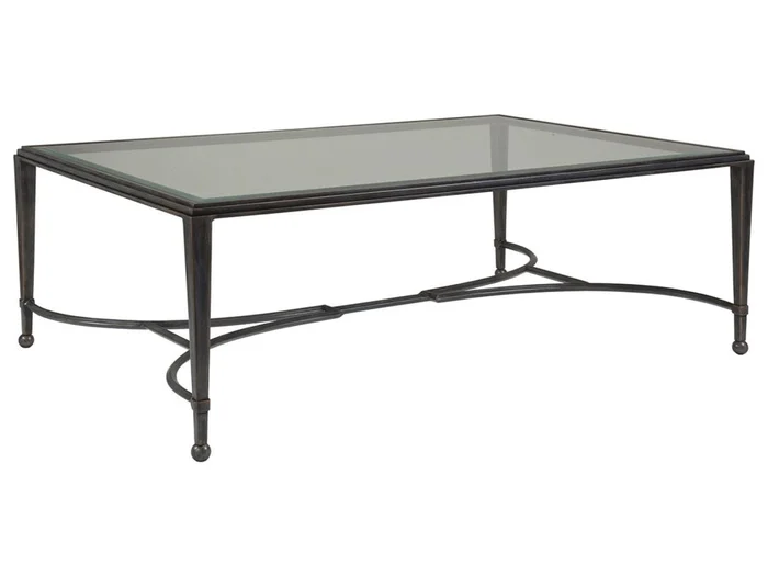 Artistica Home Metal Designs Sangiovese Large Rectangular Cocktail Table in St. Laurent 2011-949-44