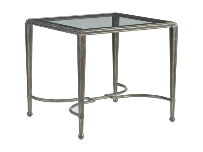Artistica Home Metal Designs Sangiovese Rectangular End Table in St. Laurent 2011-959-44