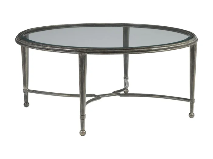 Artistica Home Metal Designs Sangiovese Round Cocktail Table in St. Laurent 2011-943-44