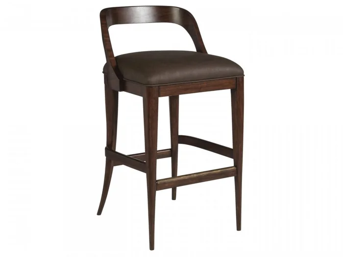 Artistica Home Signature Designs Beale Low Back Barstool in Dark Brown 2104-896-01