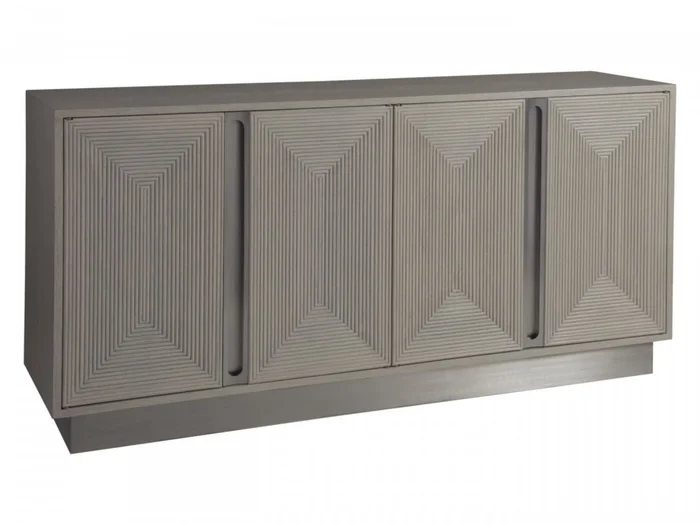 Artistica Home Signature Designs Gradient Media Console/Buffet in White Grey 2119-907