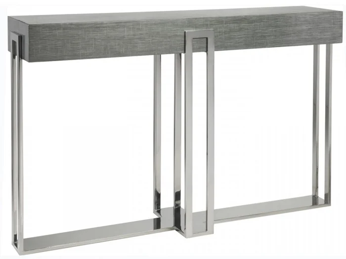 Artistica Home Signature Designs Iridium Console in Silver 2203-966