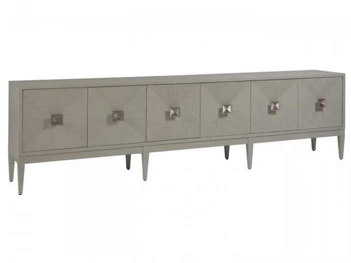 Artistica Home Signature Designs Logan Convertible Long Media Console/Buffet in Gray 2149-907