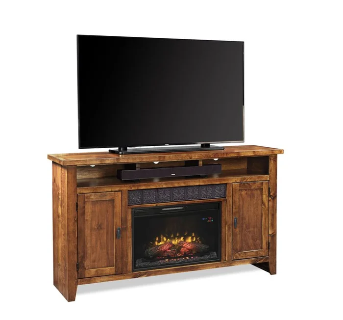 Aspenhome Alder Grove 63″ Fireplace Console in Brindle WDG1901-BDL