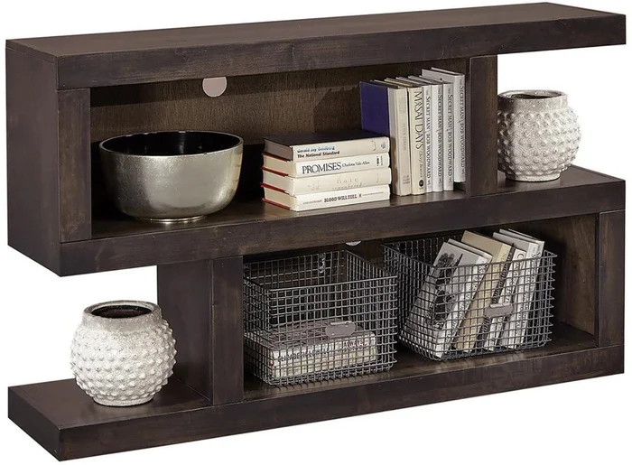 Aspenhome Avery Loft S Sofa Table in Ghost Black DY917-GHT