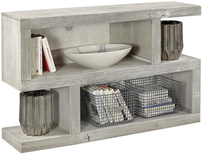 Aspenhome Avery Loft S Sofa Table in Limestone WDY917-LIM