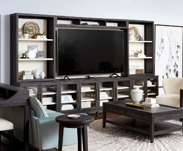 Aspenhome Camden Entertainment Wall in Domino