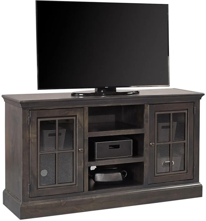 Aspenhome Churchill 59″ Console with 2 Doors in Ghost Black DR1230-GHT