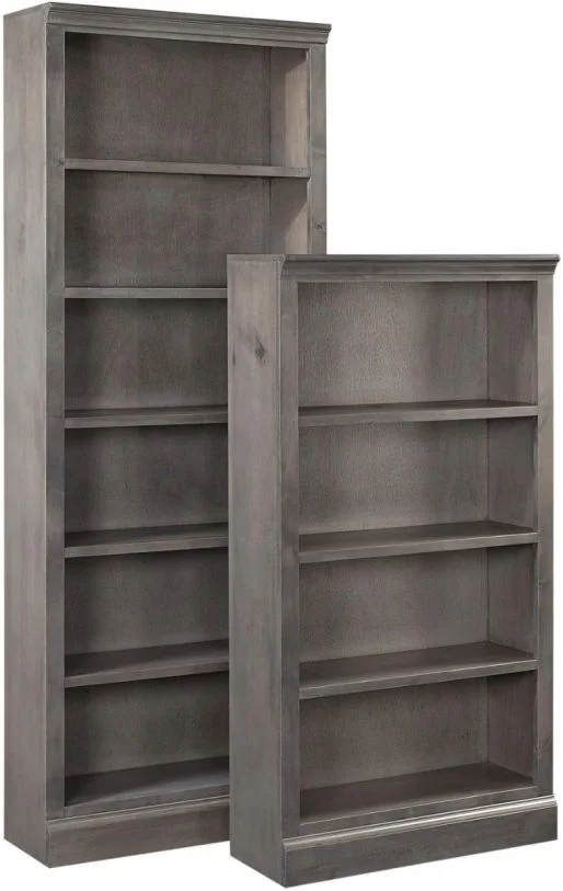 Aspenhome Churchill 84″ Bookcase w/ 5 Fixed Shelves in Brindle WDR3484-BDL
