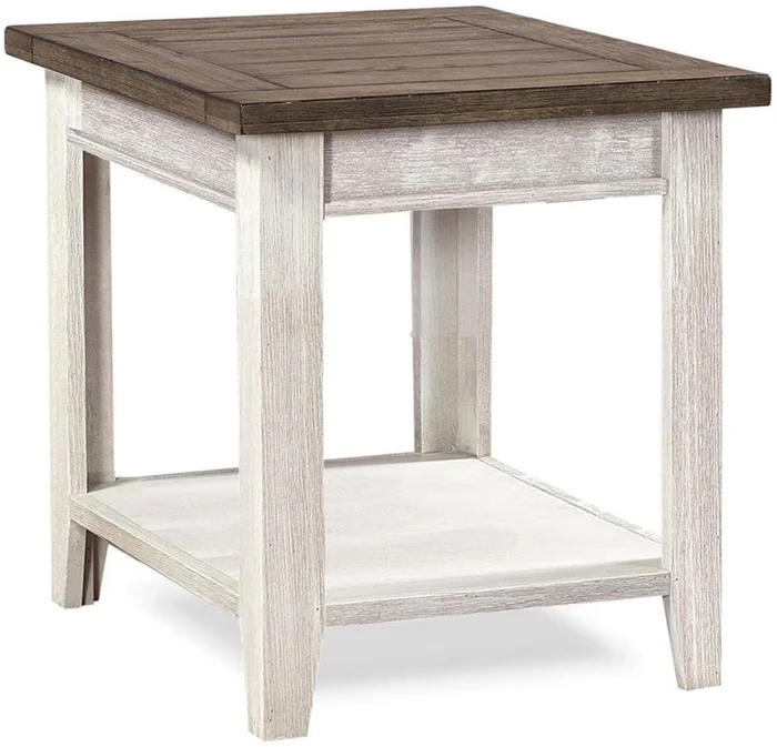 Aspenhome Eastport End Table in Drifted White WME914-DWT
