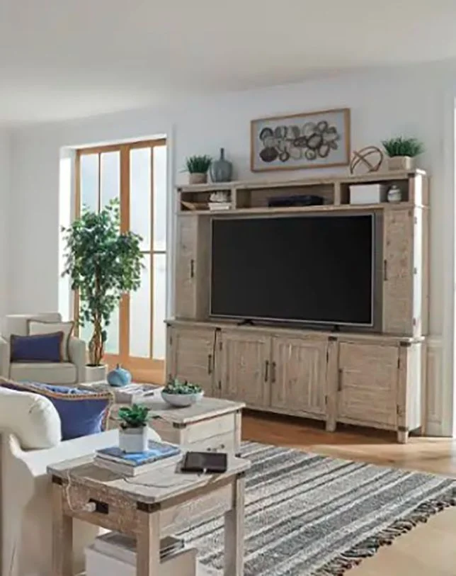 Aspenhome Foundry 96″ Console in Weathered Stone I349-297-WST