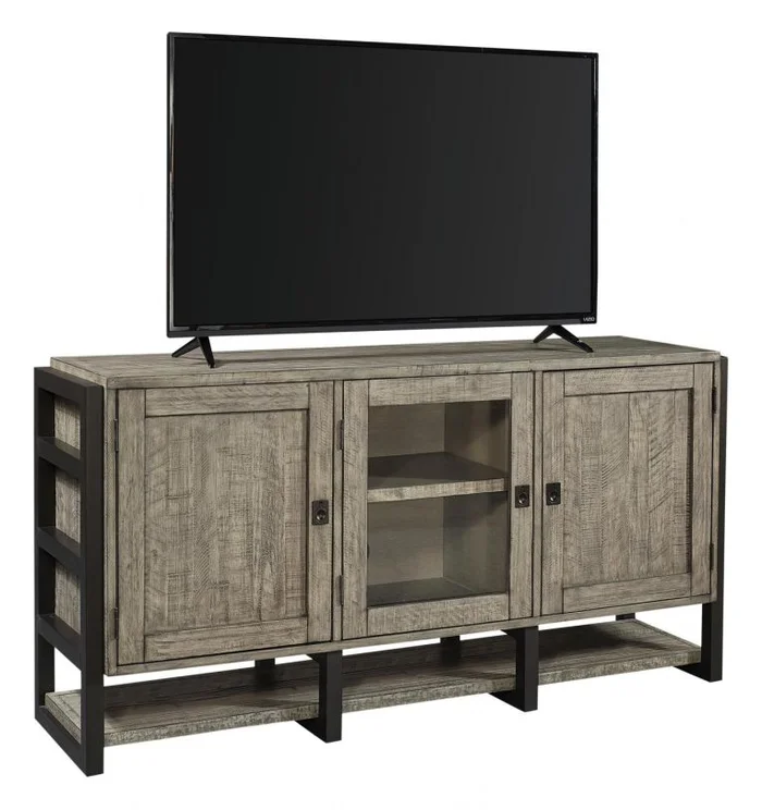 Aspenhome Furniture Grayson 65″ Console in Cinder Grey I215-265 EST SHIP TIME IS 2 WEEKS