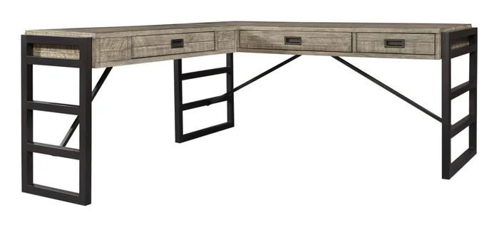 Aspenhome Furniture Grayson L-Shaped Desk in Cinder Grey I215-307-308 EST SHIP TIME IS 2 WEEKS