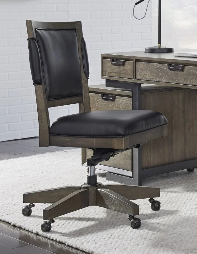Aspenhome Harper Point Office Chair in Fossil IHP-366-FSL EST SHIP TIME IS 2 WEEKS
