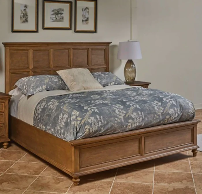 Aspenhome Hensley Cal King Panel Bed in Brown I3002