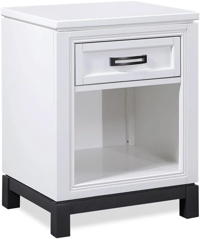 Aspenhome Hyde Park Nightstand in White I32-451N-WHT