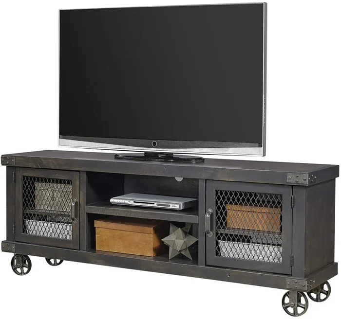 Aspenhome Industrial 74″ Console in Ghost Black DN1074-GHT