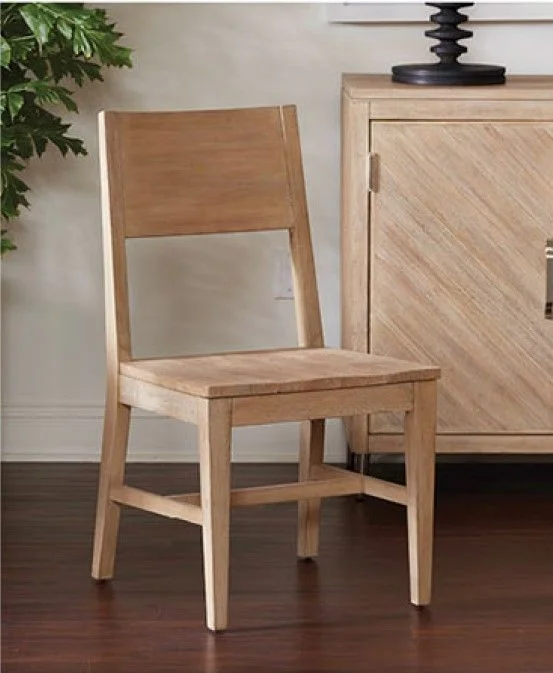 Aspenhome Maddox Side Chair w/ Wood Seat in Biscotti (Set of 2) I644-6640S