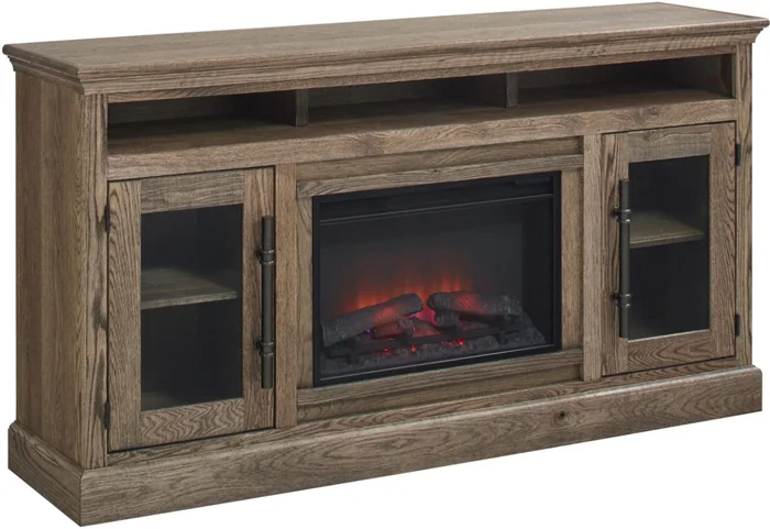 Aspenhome Manchester 73″ Fireplace Console in Glazed Oak WKM1955-GLZ CUSTOM ITEM