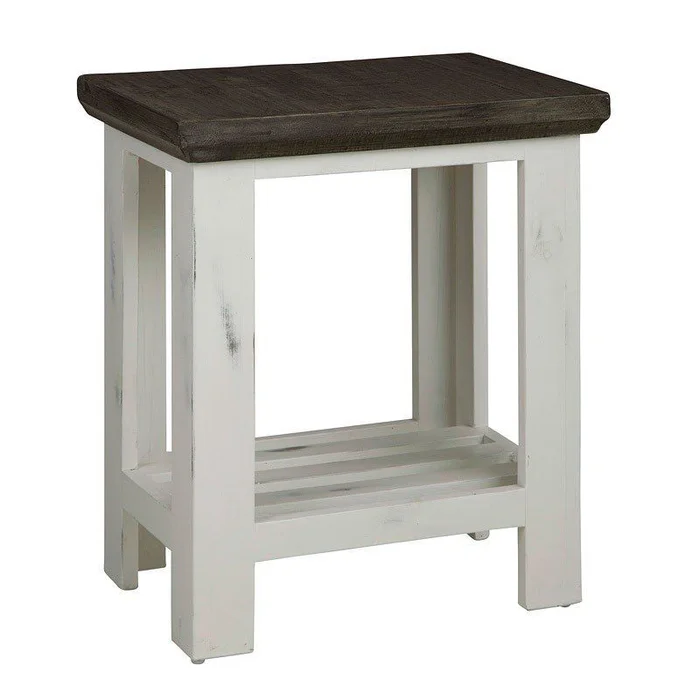 Aspenhome Mesa ChairsideTable in Antique White I641-9130-AWT