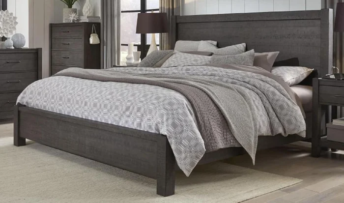 Aspenhome Mill Creek Cal King Panel Bed in Carob EST SHIP TIME IS 2 WEEKS