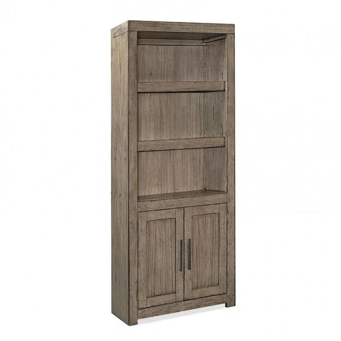 Aspenhome Modern Loft Door Bookcase in Greystone IML-332-GRY