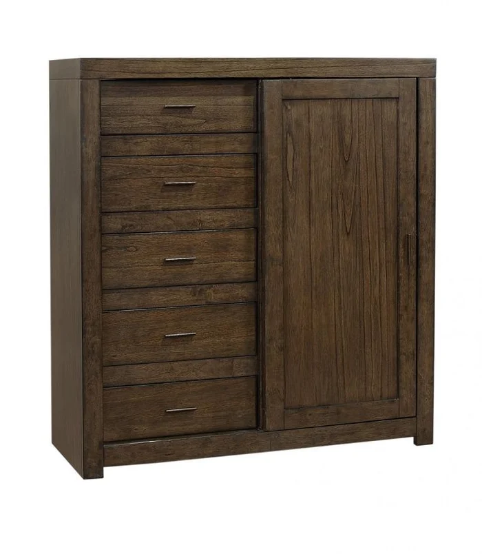 Aspenhome Modern Loft Sliding Door Chest in Brownstone IML-457-BRN EST SHIP TIME IS 2 WEEKS