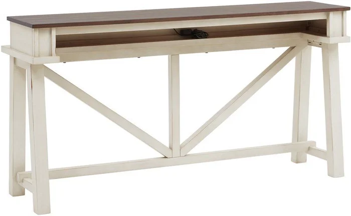 Aspenhome Pinebrook Console Bar Table in White I629-9151-PRW