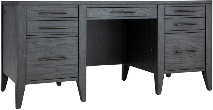 Aspenhome Preston 66″ Executive Desk in Gray I597-303