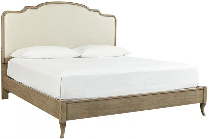 Aspenhome Provence Cal King Upholstered Bed in Patine EST SHIP TIME IS 2 WEEKS