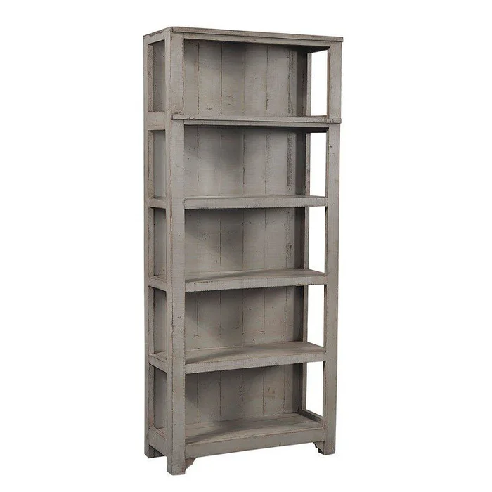 Aspenhome Reeds Farm Open Bookcase in Weathered Grey I358-333-WGY