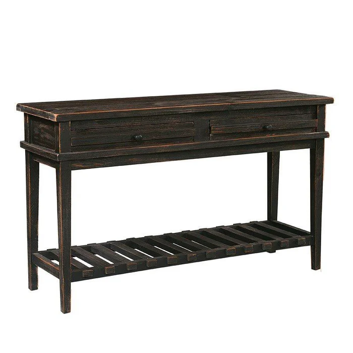 Aspenhome Reeds Farm Sofa Table in Weathered Black I358-9150-WBK