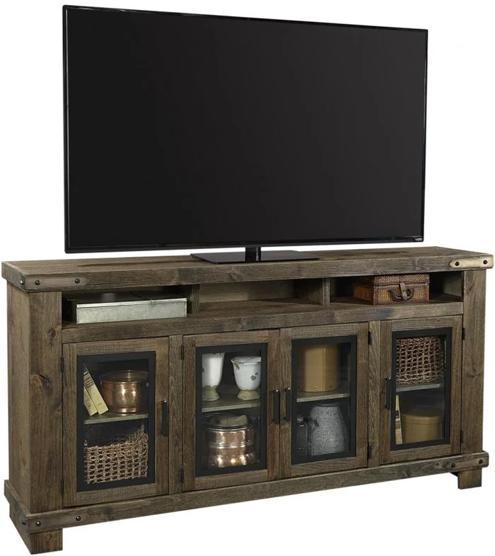 Aspenhome Sawyer 78″Highboy Console in Brindle WDO1252-BDL EST SHIP TIME IS 2 WEEKS