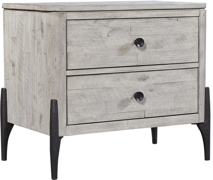 Aspenhome Zane 2 Drawer Nightstand in Parchment I256-450