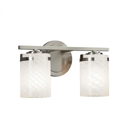 Atlas 2-Light LED Bath Bar (254|FSN-8452-10-WEVE-NCKL-LED2-1400)