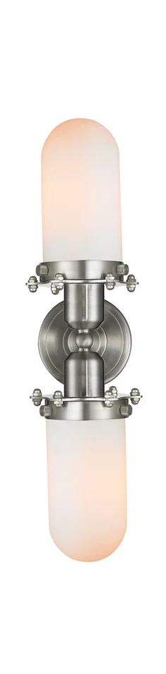 Austere LED Bath Vanity in Brushed Satin Nickel (405|900-2W-SN-CE231-SN-W-LED)