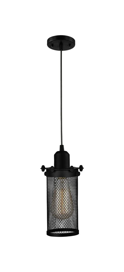 Austere LED Mini Pendant in Matte Black (405|900-1P-BK-CE219-BK-LED)